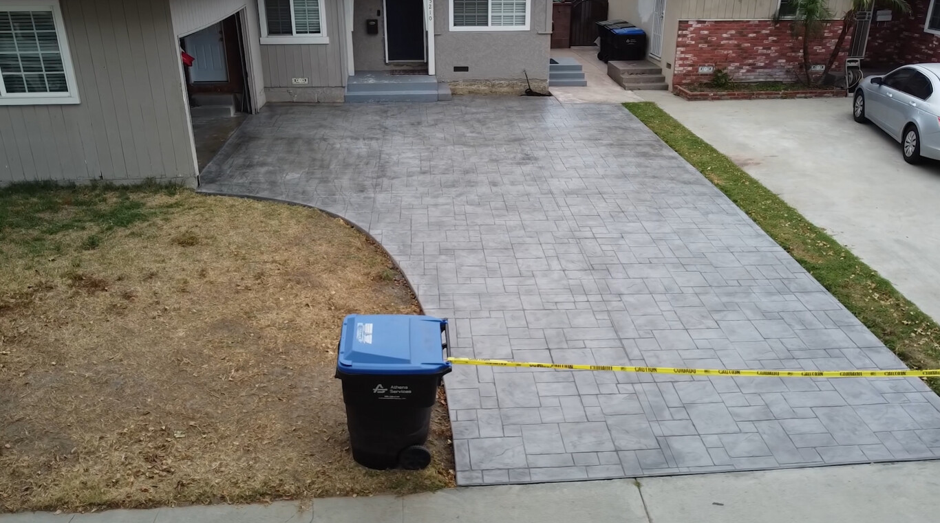 Professional stamped concrete driveway installation in Oxnard, CA